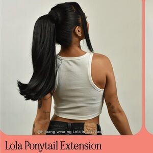 NEW Insert name here Lola ponytail extension jet black